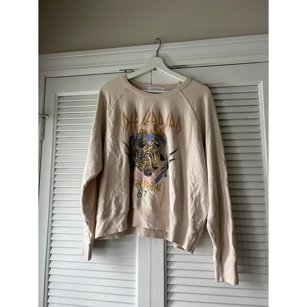 REVOLVE DAYDREAMER Vintage Feel Def Leppard On The Prowl‎ 1987 Sweatshirt Sz M